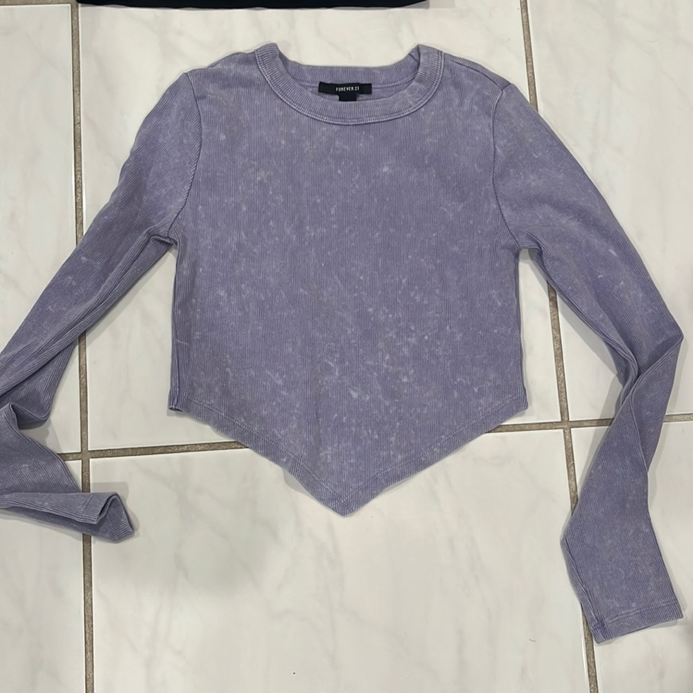 Purple Long sleeve forevrr 21 shirt